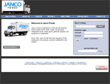 Tablet Screenshot of jancofoods.com